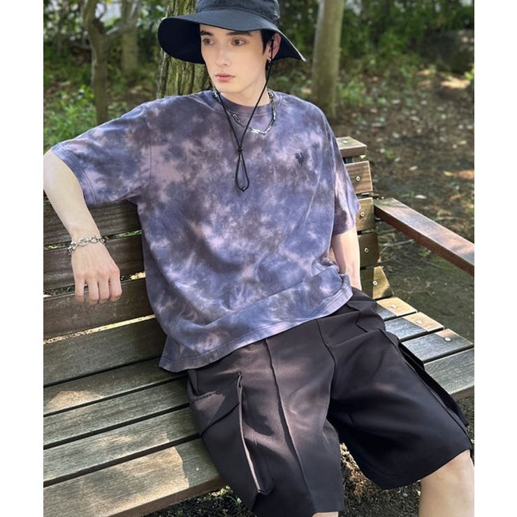 「視線を独り占め。」タイダイ染め刺繍入りオーバーサイズTシャツ Tie Dye | Classical Elf Men | 詳細画像33 