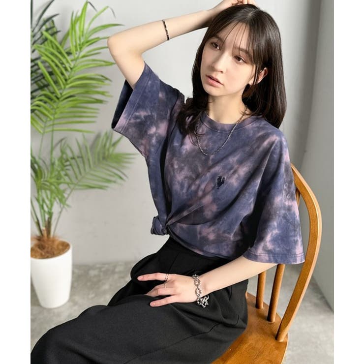 「視線を独り占め。」タイダイ染め刺繍入りオーバーサイズTシャツ Tie Dye | Classical Elf Men | 詳細画像34 