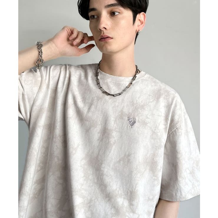 「視線を独り占め。」タイダイ染め刺繍入りオーバーサイズTシャツ Tie Dye | Classical Elf Men | 詳細画像1 