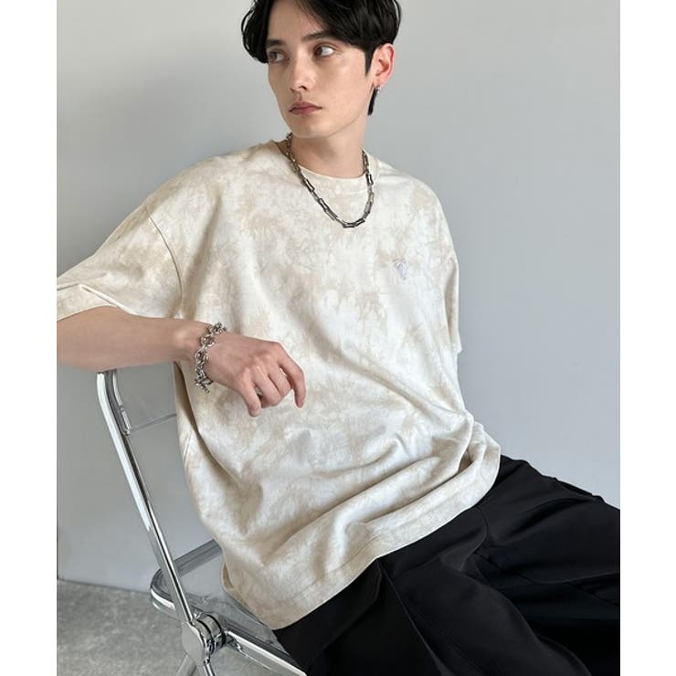 「視線を独り占め。」タイダイ染め刺繍入りオーバーサイズTシャツ Tie Dye | Classical Elf Men | 詳細画像2 