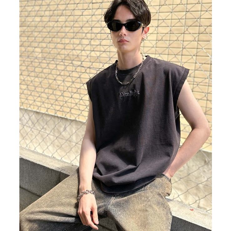 紐刺繍スノーウォッシュ加工ノースリーブTシャツ String Embroider… | Classical Elf Men | 詳細画像12 