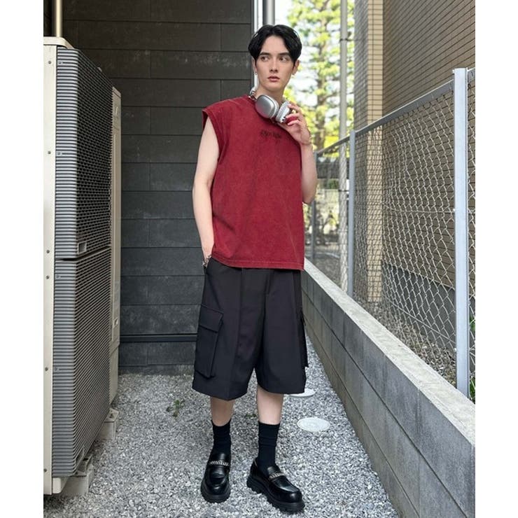 紐刺繍スノーウォッシュ加工ノースリーブTシャツ String Embroider… | Classical Elf Men | 詳細画像27 