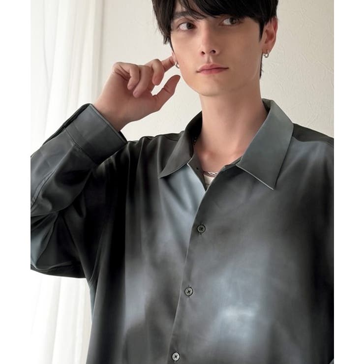 「都会的スタイル」。総柄ドレープキャンプカラーシャツ Relaxed Drape | Classical Elf Men | 詳細画像9 