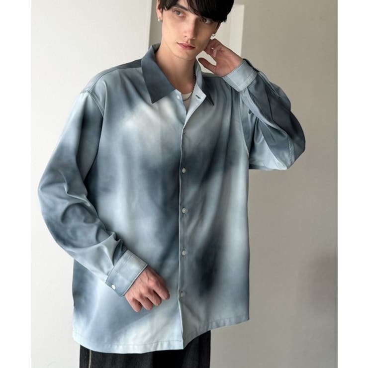 「都会的スタイル」。総柄ドレープキャンプカラーシャツ Relaxed Drape | Classical Elf Men | 詳細画像19 
