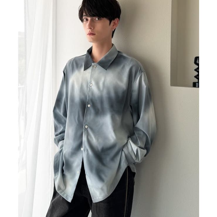 「都会的スタイル」。総柄ドレープキャンプカラーシャツ Relaxed Drape | Classical Elf Men | 詳細画像22 