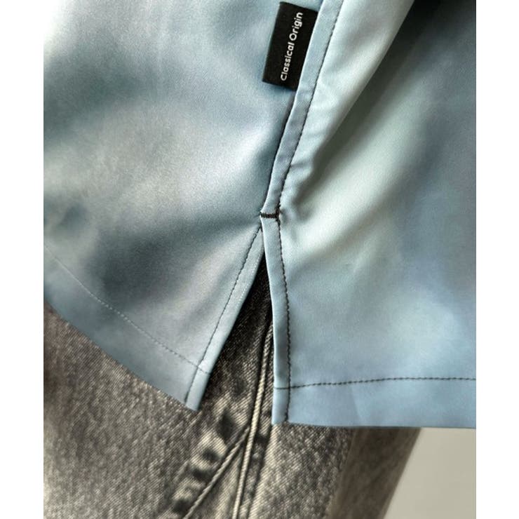 「都会的スタイル」。総柄ドレープキャンプカラーシャツ Relaxed Drape | Classical Elf Men | 詳細画像25 