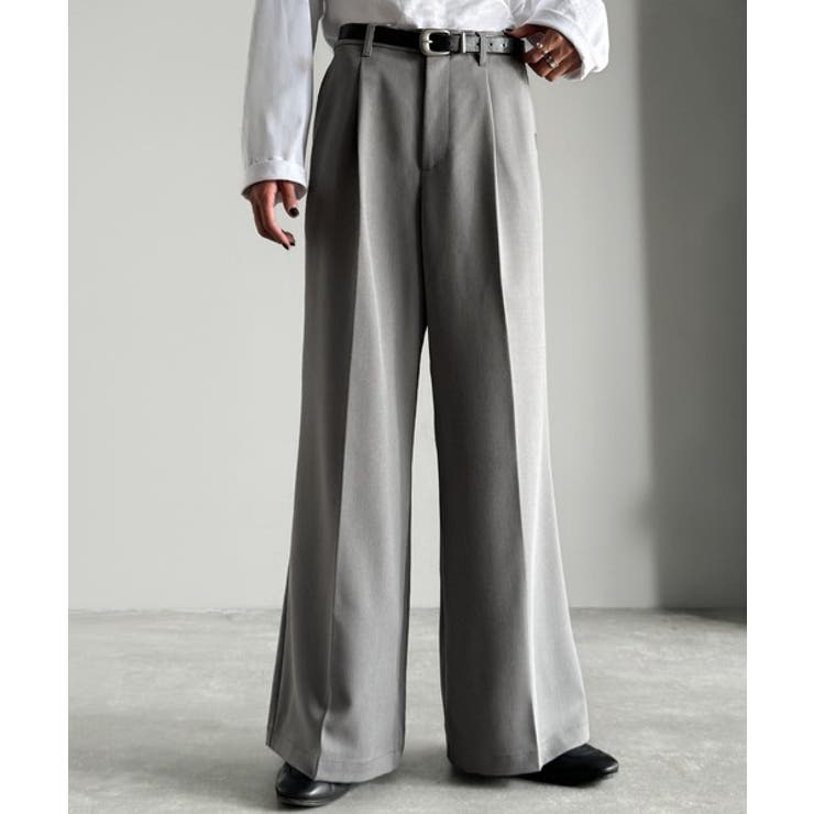 「美しい落ち感。」 ワンタックセンタープレスフレアスラックス One | Classical Elf Men | 詳細画像7 