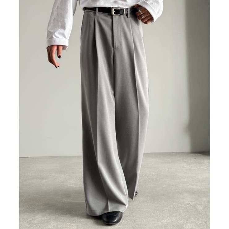 「美しい落ち感。」 ワンタックセンタープレスフレアスラックス One | Classical Elf Men | 詳細画像9 