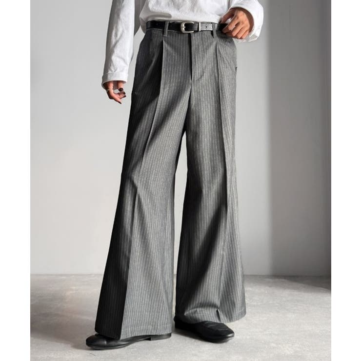 「美しい落ち感。」 ワンタックセンタープレスフレアスラックス One | Classical Elf Men | 詳細画像10 