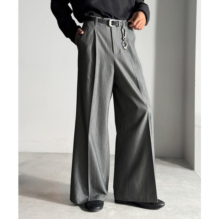 「美しい落ち感。」 ワンタックセンタープレスフレアスラックス One | Classical Elf Men | 詳細画像11 