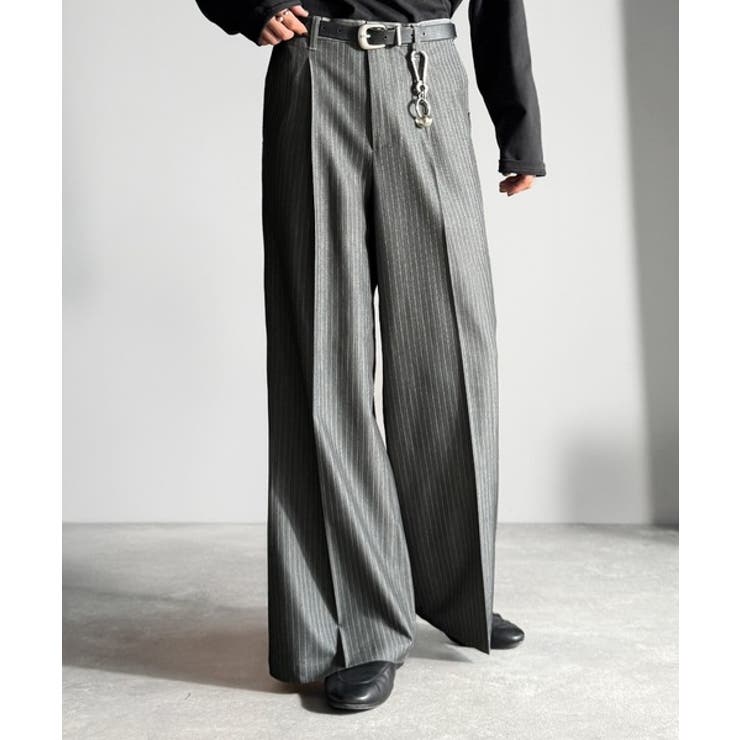 「美しい落ち感。」 ワンタックセンタープレスフレアスラックス One | Classical Elf Men | 詳細画像12 