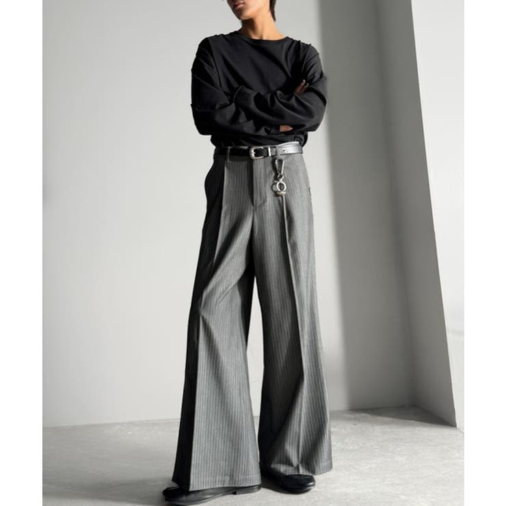 「美しい落ち感。」 ワンタックセンタープレスフレアスラックス One | Classical Elf Men | 詳細画像13 