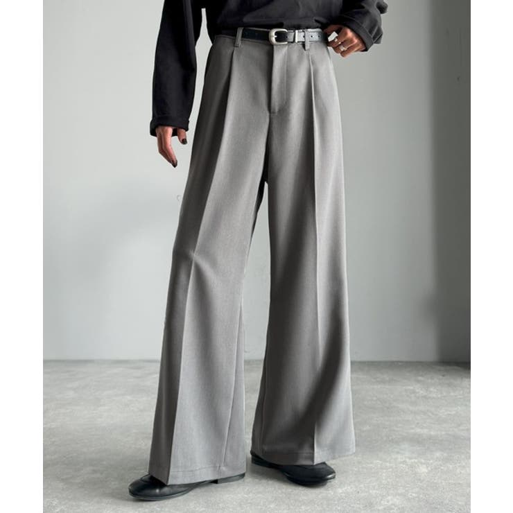 杢グレー | 「美しい落ち感。」 ワンタックセンタープレスフレアスラックス One | Classical Elf Men