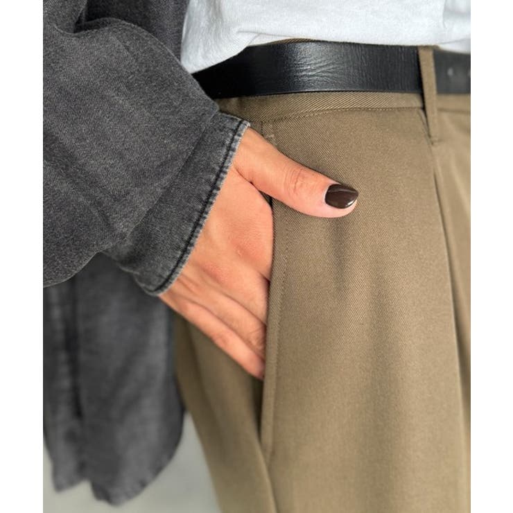 「美しい落ち感。」 ワンタックセンタープレスフレアスラックス One | Classical Elf Men | 詳細画像18 