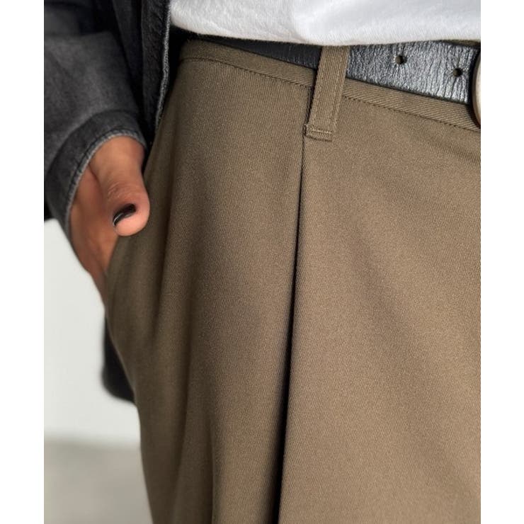 「美しい落ち感。」 ワンタックセンタープレスフレアスラックス One | Classical Elf Men | 詳細画像19 