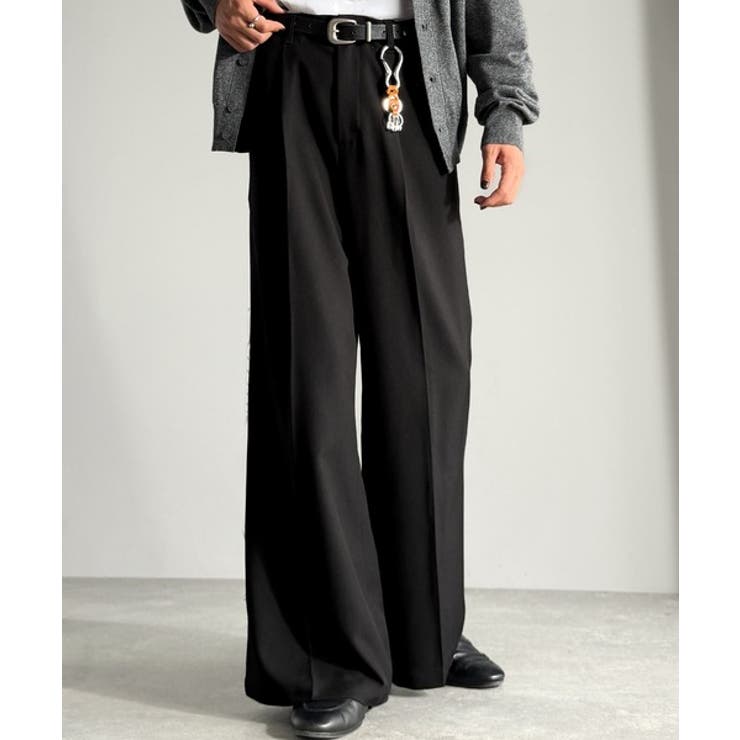 「美しい落ち感。」 ワンタックセンタープレスフレアスラックス One | Classical Elf Men | 詳細画像2 