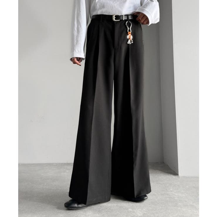 「美しい落ち感。」 ワンタックセンタープレスフレアスラックス One | Classical Elf Men | 詳細画像3 