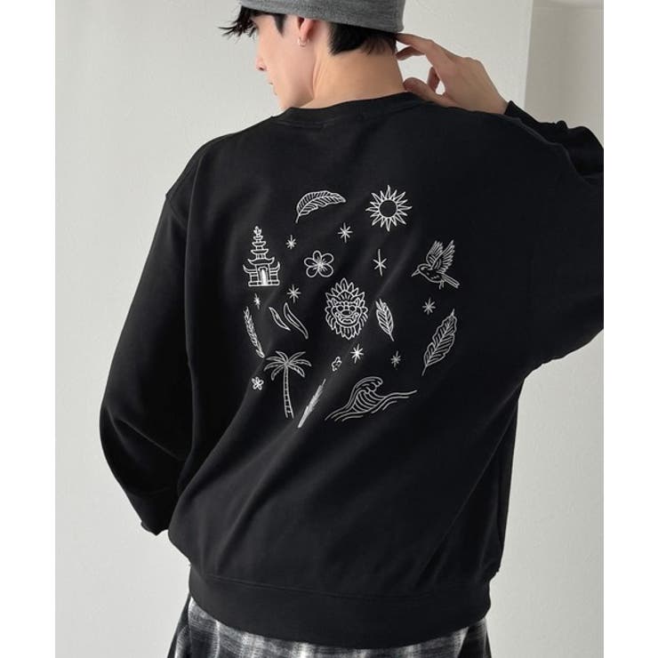 「背中で魅せる。」バック刺繍入りスウェットトレーナー Back | Classical Elf Men | 詳細画像8 