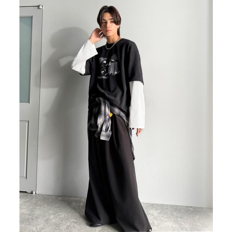 【Classical Origin】幾何学柄ポンチ素材レイヤードTシャツ(長袖)… | Classical Elf Men | 詳細画像14 