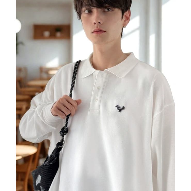ホワイト | 【Classical Origin】「上質な日常。」胸刺繍入り鹿の子ポロシャツ（… | Classical Elf Men