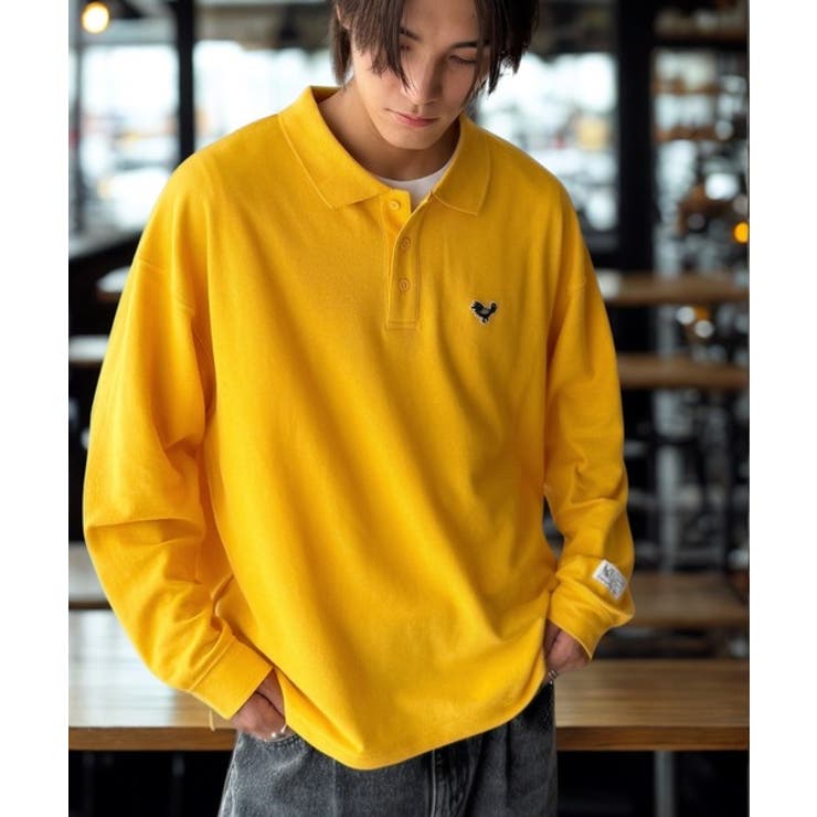 マスタード | 【Classical Origin】「上質な日常。」胸刺繍入り鹿の子ポロシャツ（… | Classical Elf Men