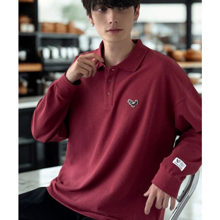 レッド | 【Classical Origin】「上質な日常。」胸刺繍入り鹿の子ポロシャツ（… | Classical Elf Men