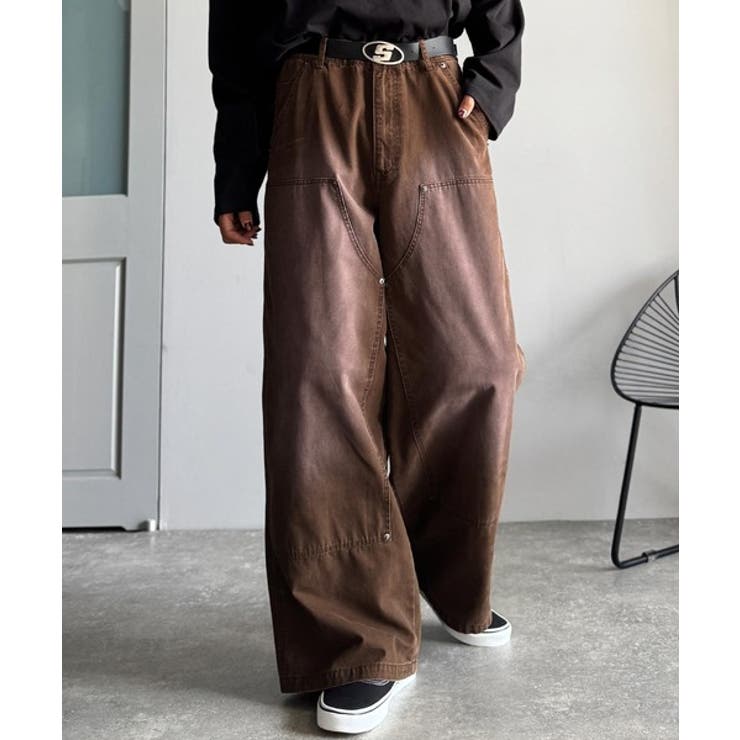 「無骨さを纏う。」綿100％ダック素材ダブルニーデザインパンツ Duck | Classical Elf Men | 詳細画像7 
