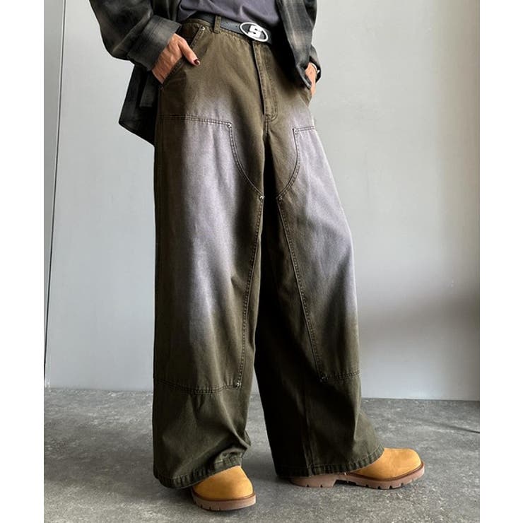 「無骨さを纏う。」綿100％ダック素材ダブルニーデザインパンツ Duck | Classical Elf Men | 詳細画像13 