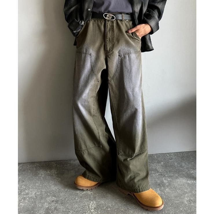 「無骨さを纏う。」綿100％ダック素材ダブルニーデザインパンツ Duck | Classical Elf Men | 詳細画像14 