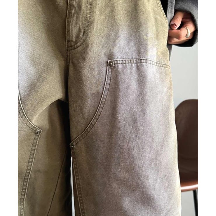 「無骨さを纏う。」綿100％ダック素材ダブルニーデザインパンツ Duck | Classical Elf Men | 詳細画像21 