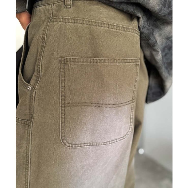 「無骨さを纏う。」綿100％ダック素材ダブルニーデザインパンツ Duck | Classical Elf Men | 詳細画像22 