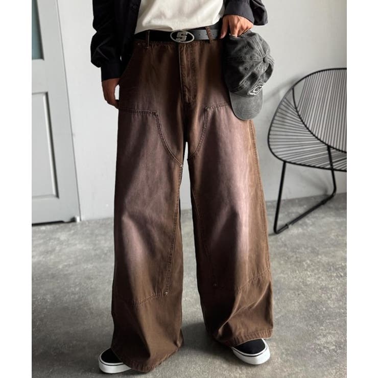 「無骨さを纏う。」綿100％ダック素材ダブルニーデザインパンツ Duck | Classical Elf Men | 詳細画像2 