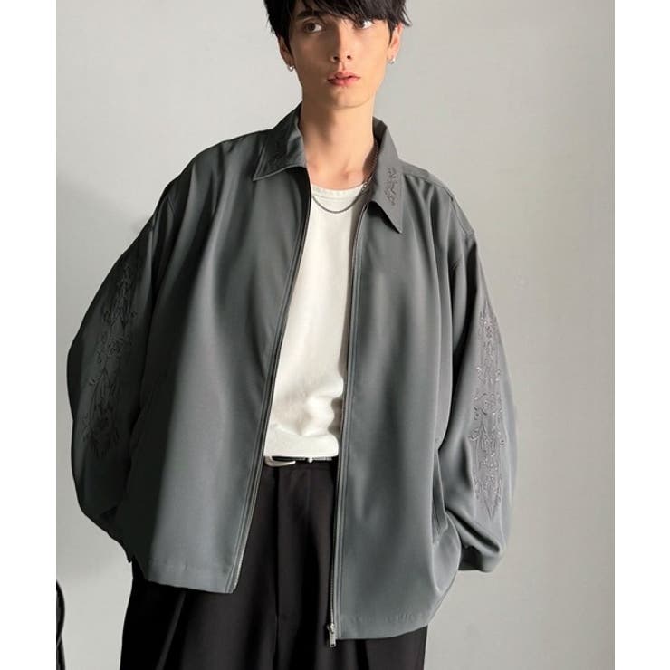 「繊細さを羽織る。」刺繍デザインエレガンスジップアップジャケット Elegant | Classical Elf Men | 詳細画像10 