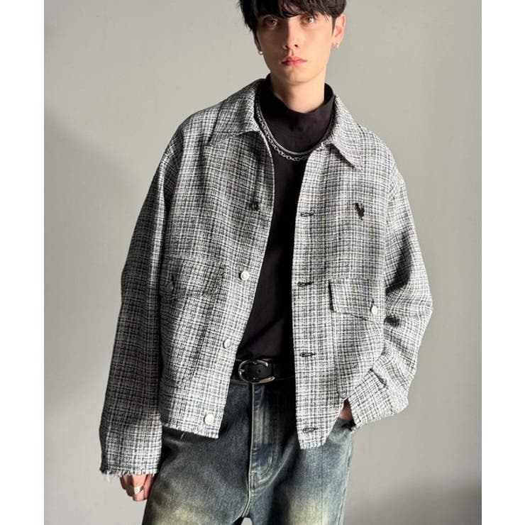 【Classical Origin】「今季トレンド。」ツイード素材ショート丈ジャ… | Classical Elf Men | 詳細画像9 