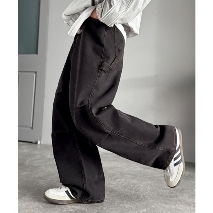 ブラック | 「360°無敵」ペインターパラシュートタックデニムパンツ Painter | Classical Elf Men