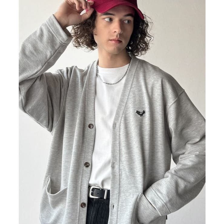 杢グレー | Embroidered Design Sweat | Classical Elf Men