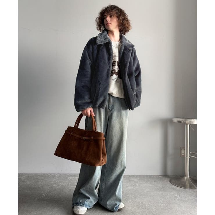 「3wayアレンジ可能。」ベルト襟フェイクファー素材ジャケット Belted | Classical Elf Men | 詳細画像8 