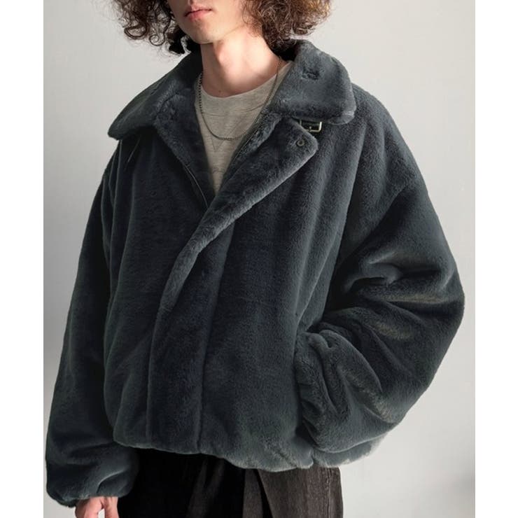 「3wayアレンジ可能。」ベルト襟フェイクファー素材ジャケット Belted | Classical Elf Men | 詳細画像10 