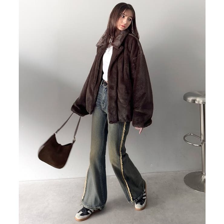 「3wayアレンジ可能。」ベルト襟フェイクファー素材ジャケット Belted | Classical Elf Men | 詳細画像17 