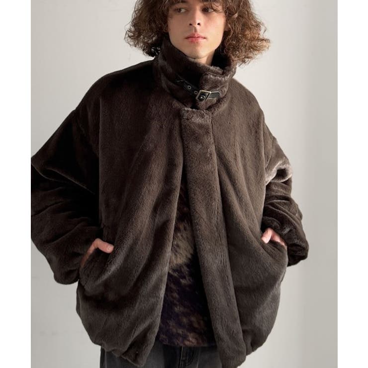 「3wayアレンジ可能。」ベルト襟フェイクファー素材ジャケット Belted | Classical Elf Men | 詳細画像18 