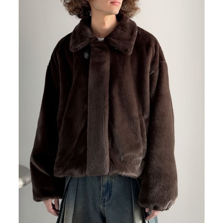 「3wayアレンジ可能。」ベルト襟フェイクファー素材ジャケット Belted | Classical Elf Men | 詳細画像23 