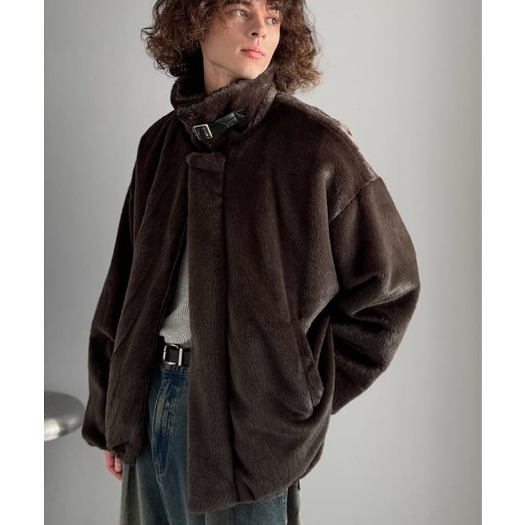 「3wayアレンジ可能。」ベルト襟フェイクファー素材ジャケット Belted | Classical Elf Men | 詳細画像26 