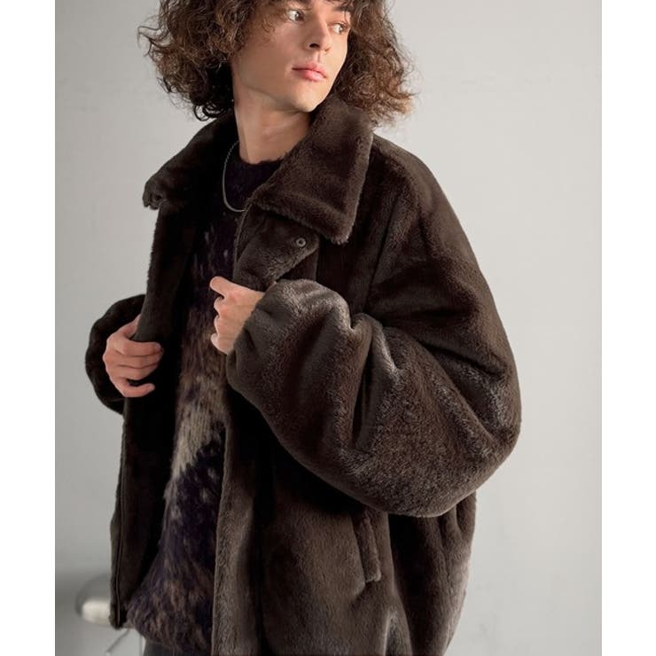 「3wayアレンジ可能。」ベルト襟フェイクファー素材ジャケット Belted | Classical Elf Men | 詳細画像27 