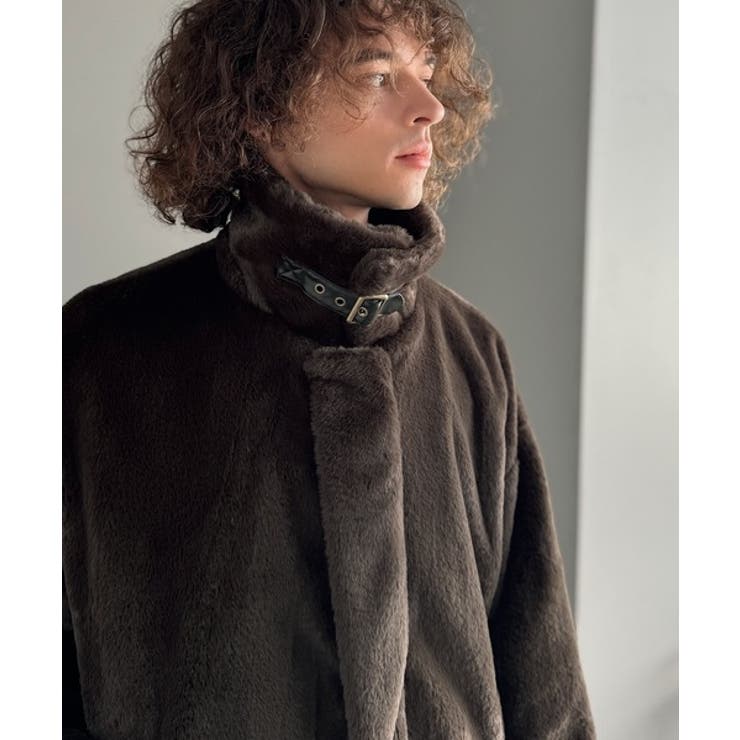 「3wayアレンジ可能。」ベルト襟フェイクファー素材ジャケット Belted | Classical Elf Men | 詳細画像28 