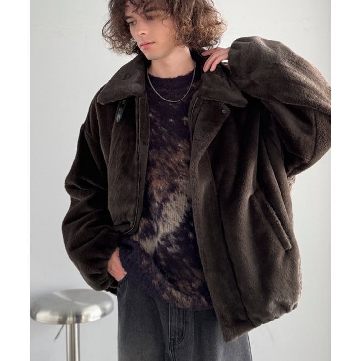 「3wayアレンジ可能。」ベルト襟フェイクファー素材ジャケット Belted | Classical Elf Men | 詳細画像30 