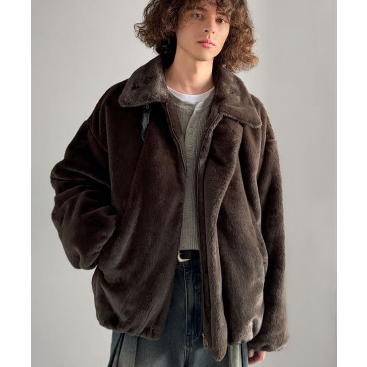 「3wayアレンジ可能。」ベルト襟フェイクファー素材ジャケット Belted | Classical Elf Men | 詳細画像31 