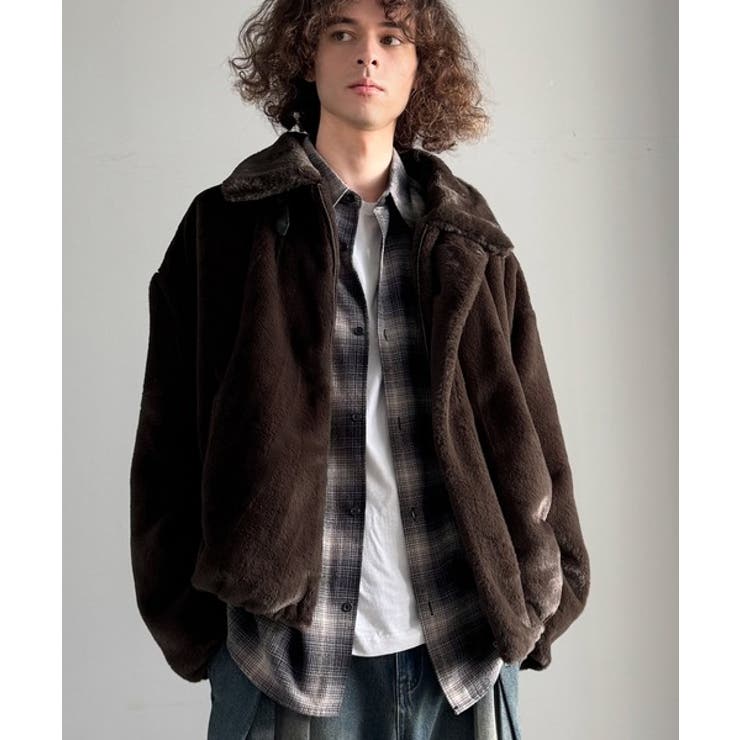 「3wayアレンジ可能。」ベルト襟フェイクファー素材ジャケット Belted | Classical Elf Men | 詳細画像32 