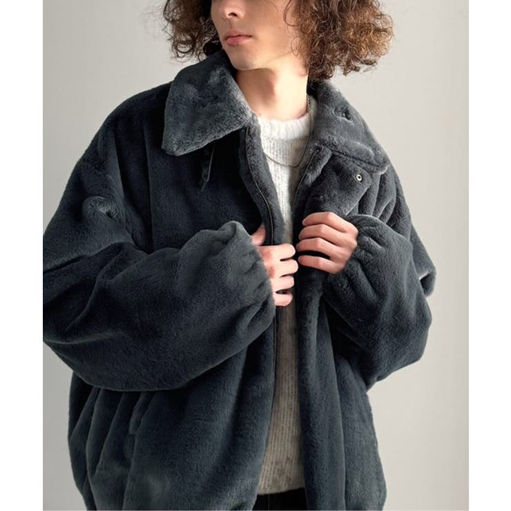 「3wayアレンジ可能。」ベルト襟フェイクファー素材ジャケット Belted | Classical Elf Men | 詳細画像7 