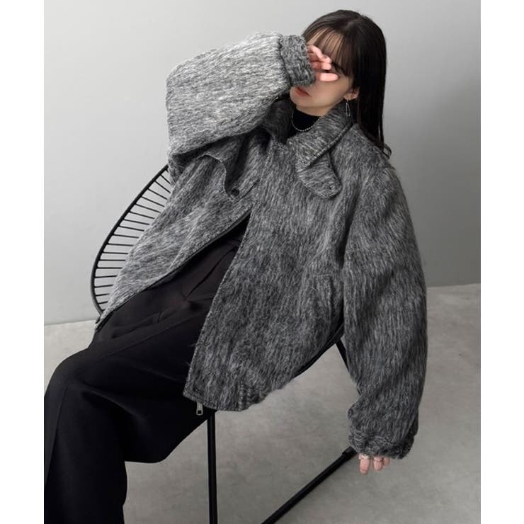 シャギーファー素材2way襟デザインブルゾン Shaggy Fur | Classical Elf Men | 詳細画像14 