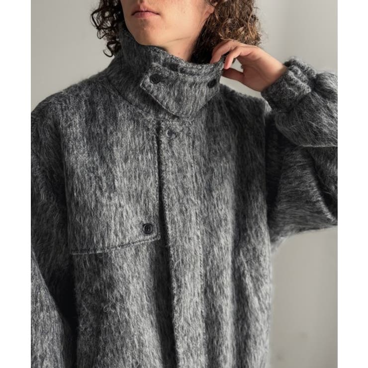 シャギーファー素材2way襟デザインブルゾン Shaggy Fur | Classical Elf Men | 詳細画像18 